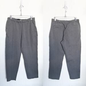 Everlane Dream Pintuck Pants Pull Pants Medium Gray Charcoal Tapered Straight